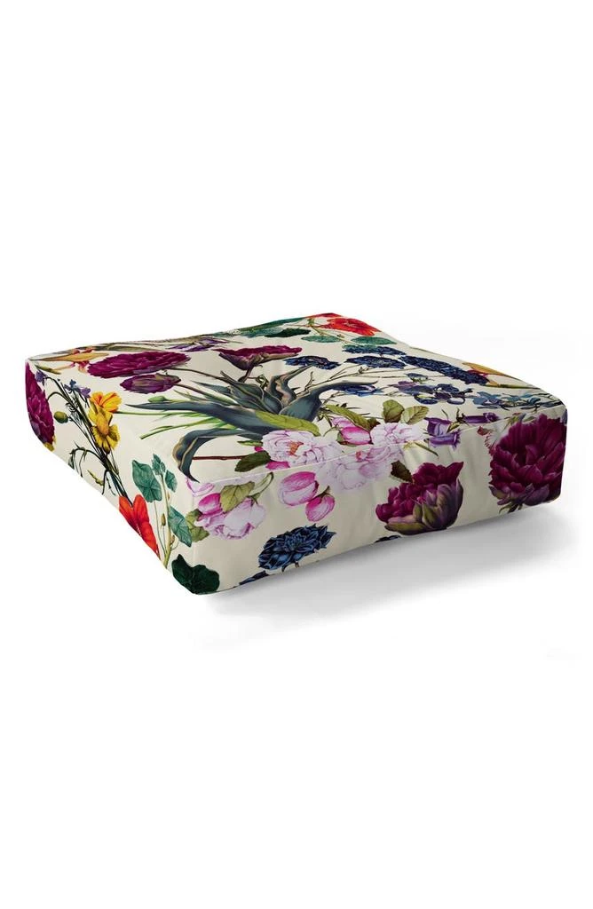 DENY Designs Burcu Korkmazyurek Magical Garden Floor Pillow 1