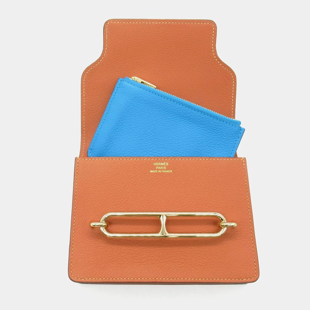 Hermes Hermes Brown Leather Slim  Short Wallet 5
