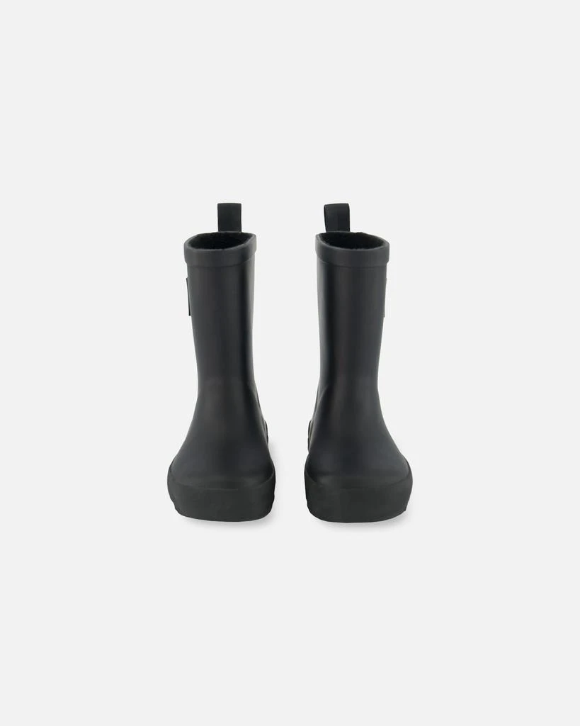 Deux par Deux Rain Boots in Natural Rubber Black 4