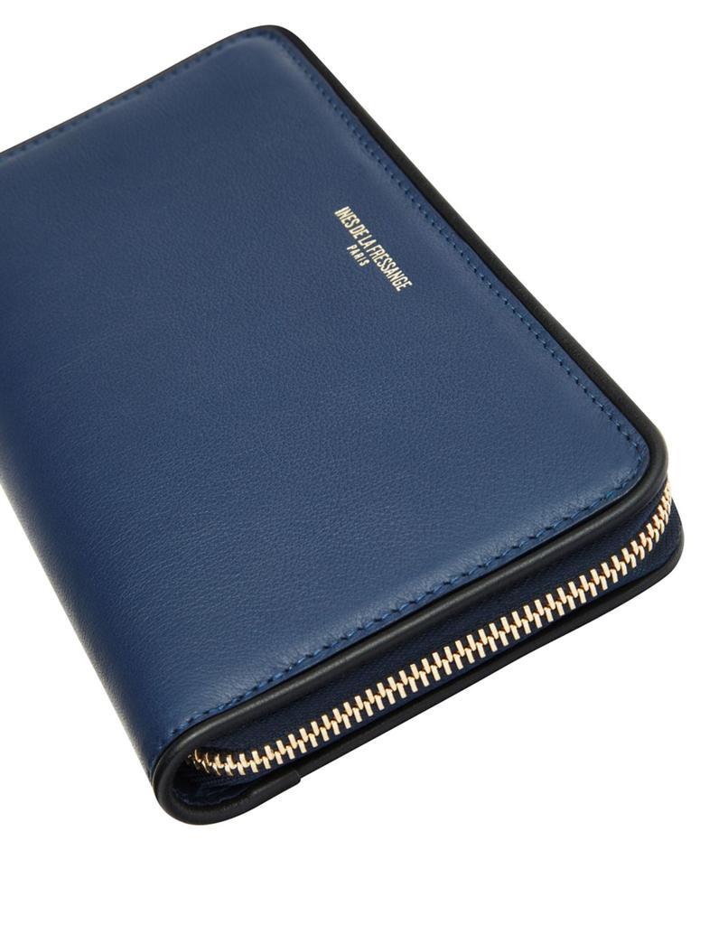 INES DE LA FRESSANGE Marcia wallet blue with black border