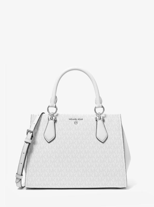 Michael Kors Hamilton Small Satchel Bag. . Black Embossed