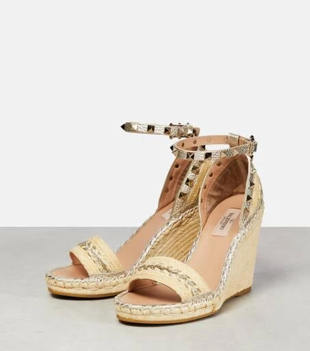 Valentino Rockstud espadrille wedges 5