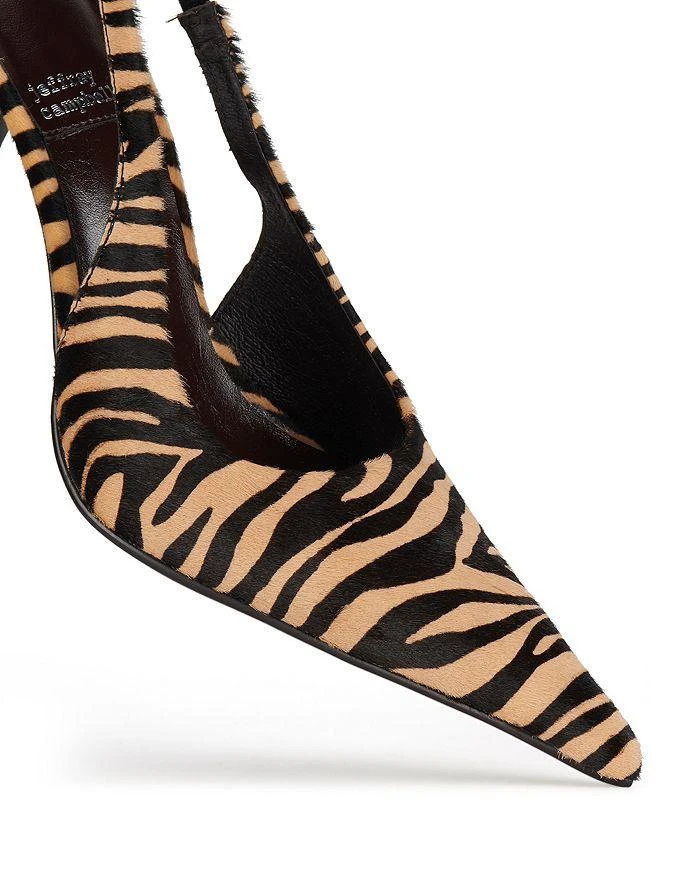 Jeffrey Campbell Women's Youwish-F Pointed Toe Calf Hair Slingback Pumps 2