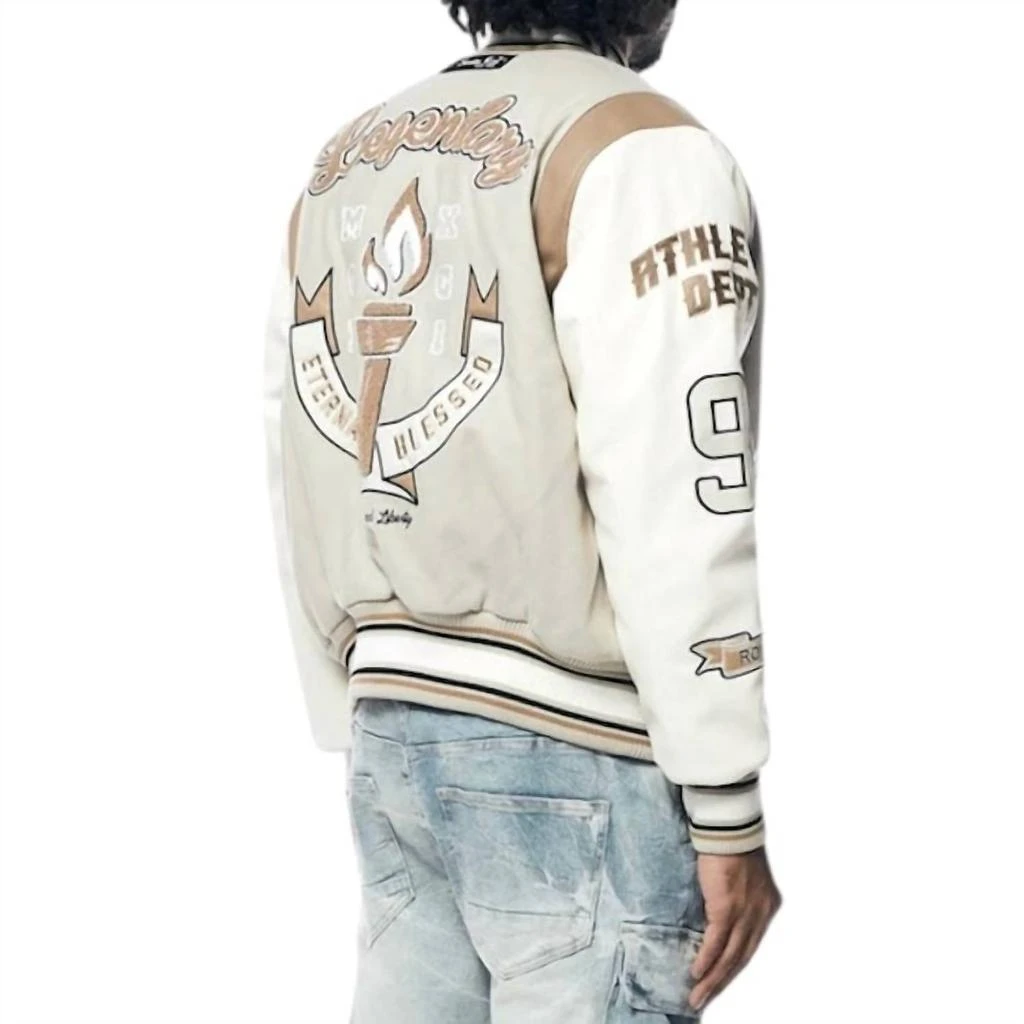 Smoke Rise Smoke Rise - Smoke Rise Torch Varsity Jacket 3