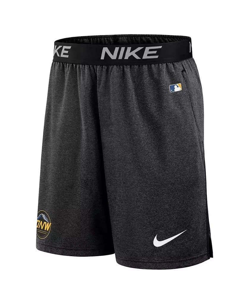NIKE Men's Black Seattle Mariners City Connect Performance Practice Shorts 2