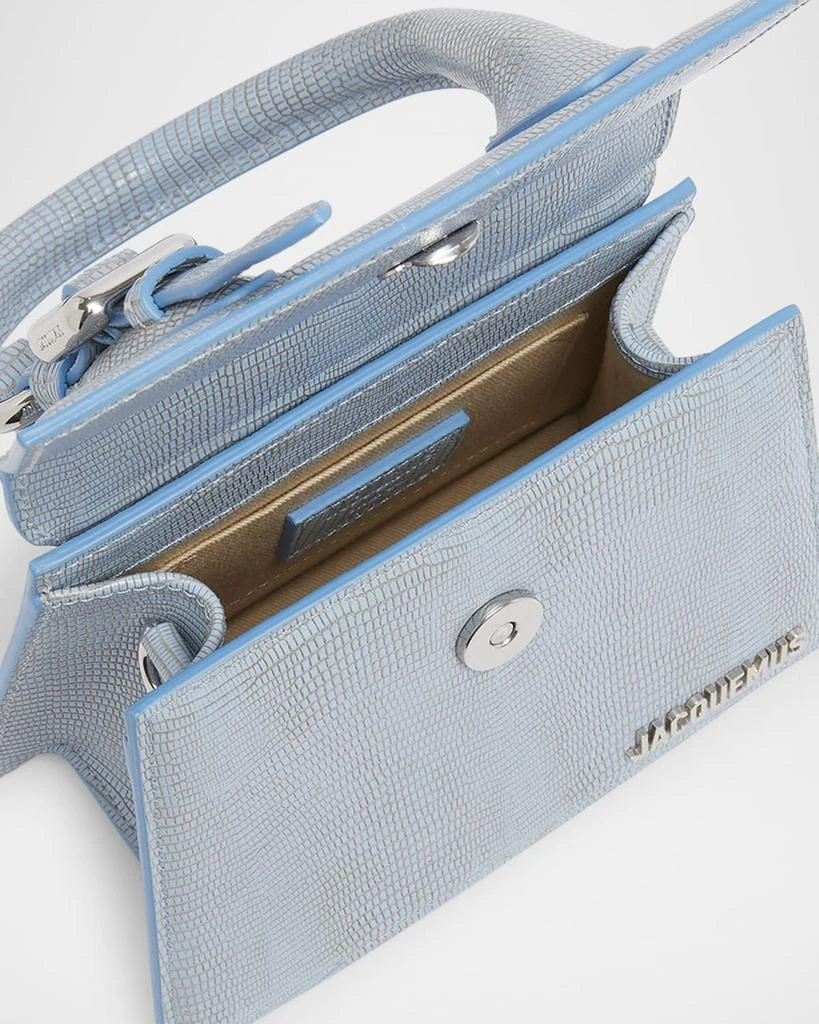 Jacquemus Le Chiquito Moyen Lizard-Embossed Leather Top-Handle Bag 4