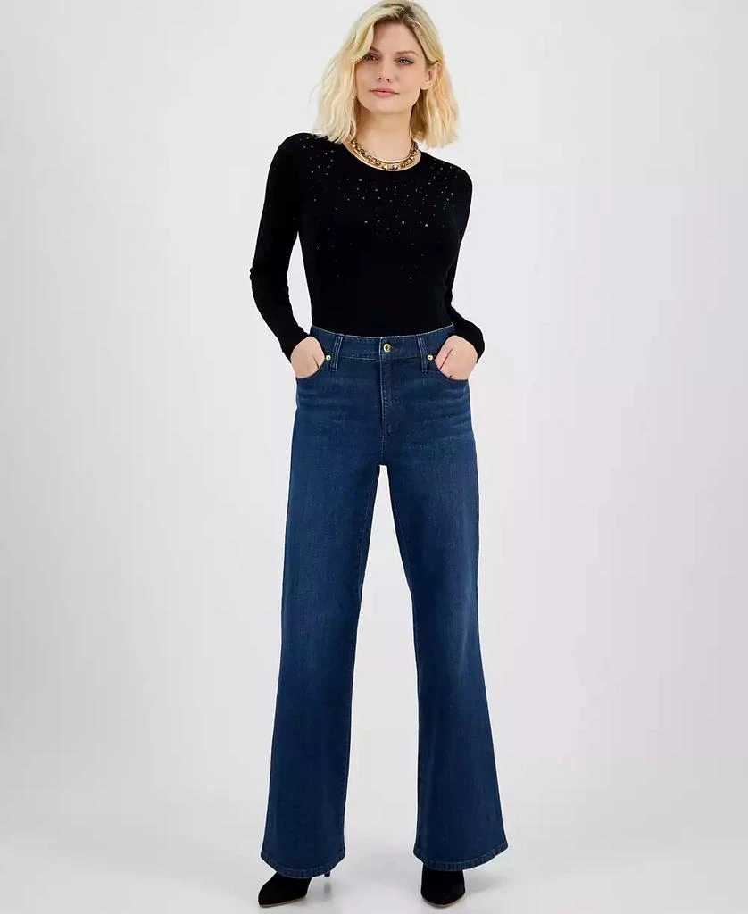 INC International Petite High-Rise Wide Leg Jeans, Created for Macy's 3