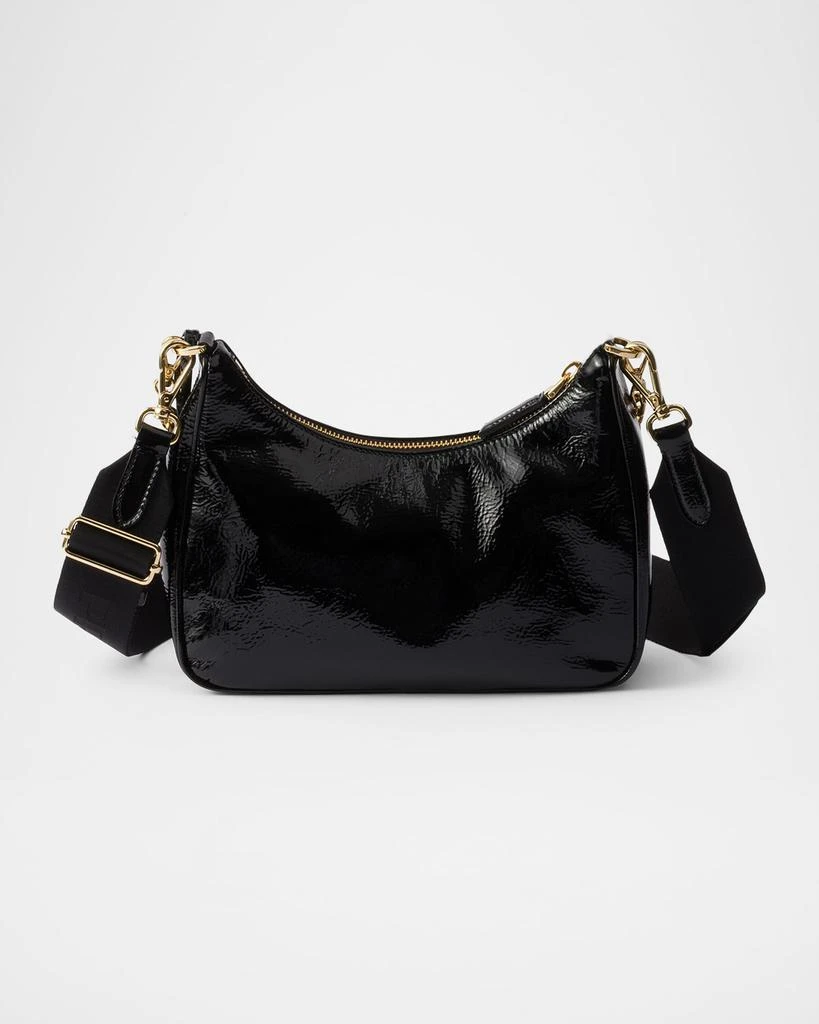 Prada Prada Re-Edition 2005 Naplak Patent Leather Bag with Charm 3
