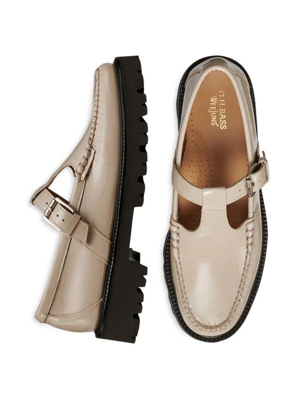 G.H. Bass 35MM Lug-Sole Leather Mary JaneLoafers 6