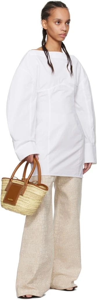 Jacquemus Beige & Brown Les Classiques 'The small Soli basket' Tote 4