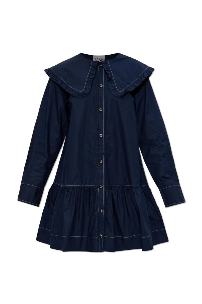 Ganni Dress with Collar 1