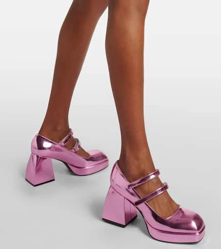 NODALETO Bulla Babies 90 leather Mary Jane pumps 4