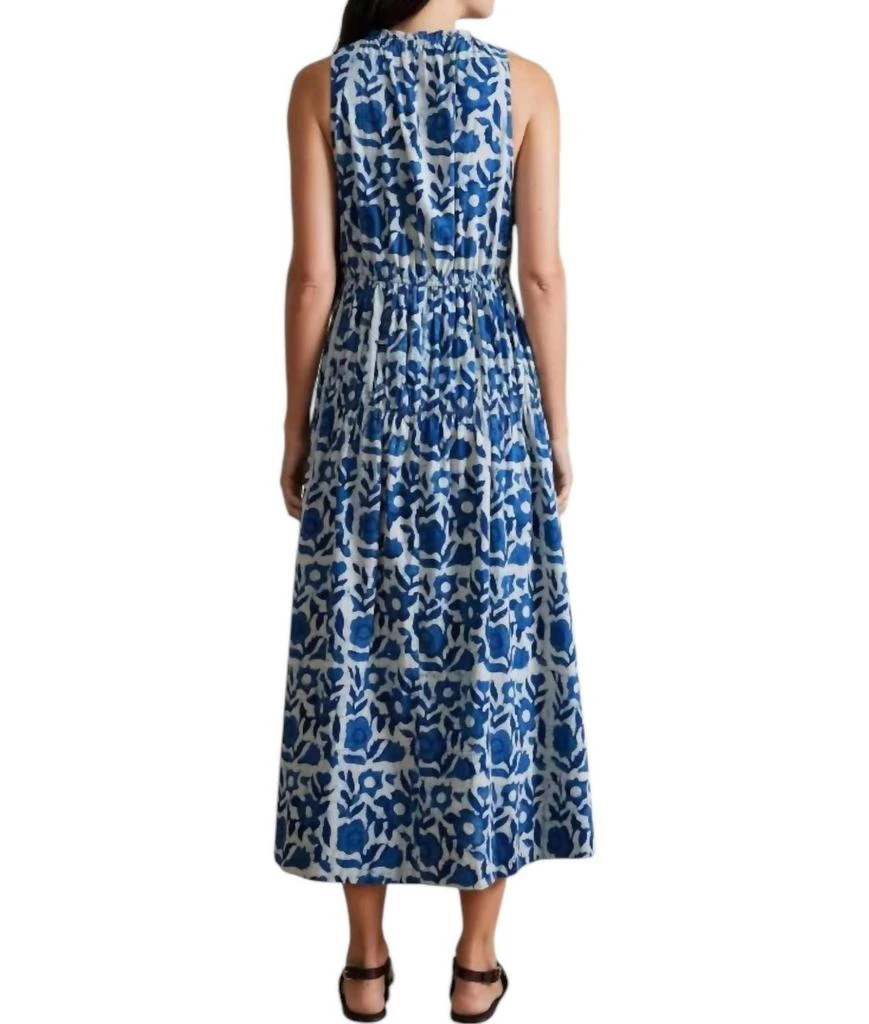 Apiece Apart Arte Tank Dress In Batik Floral Indigo 2