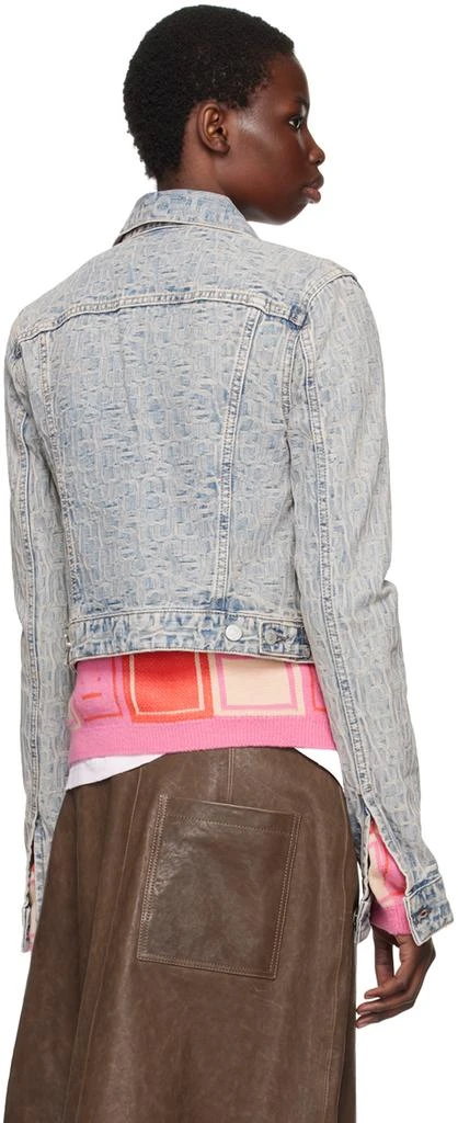Acne Studios Blue Rose Monogram Denim Jacket 3