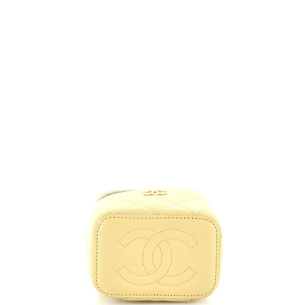 Chanel Sugar Cube Vanity Case with Chain Quilted Lambskin Mini 5