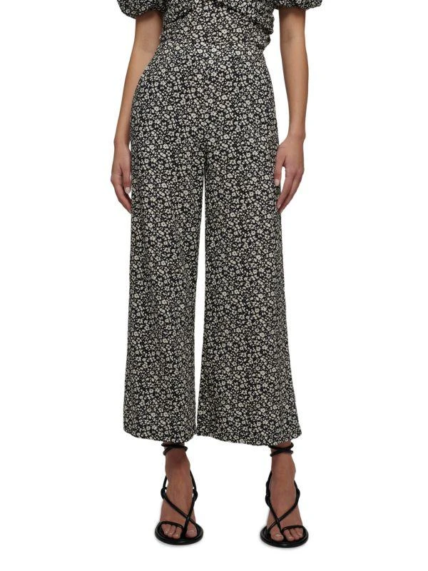Derek Lam Moad Linen Blend Wide Leg Pants 1