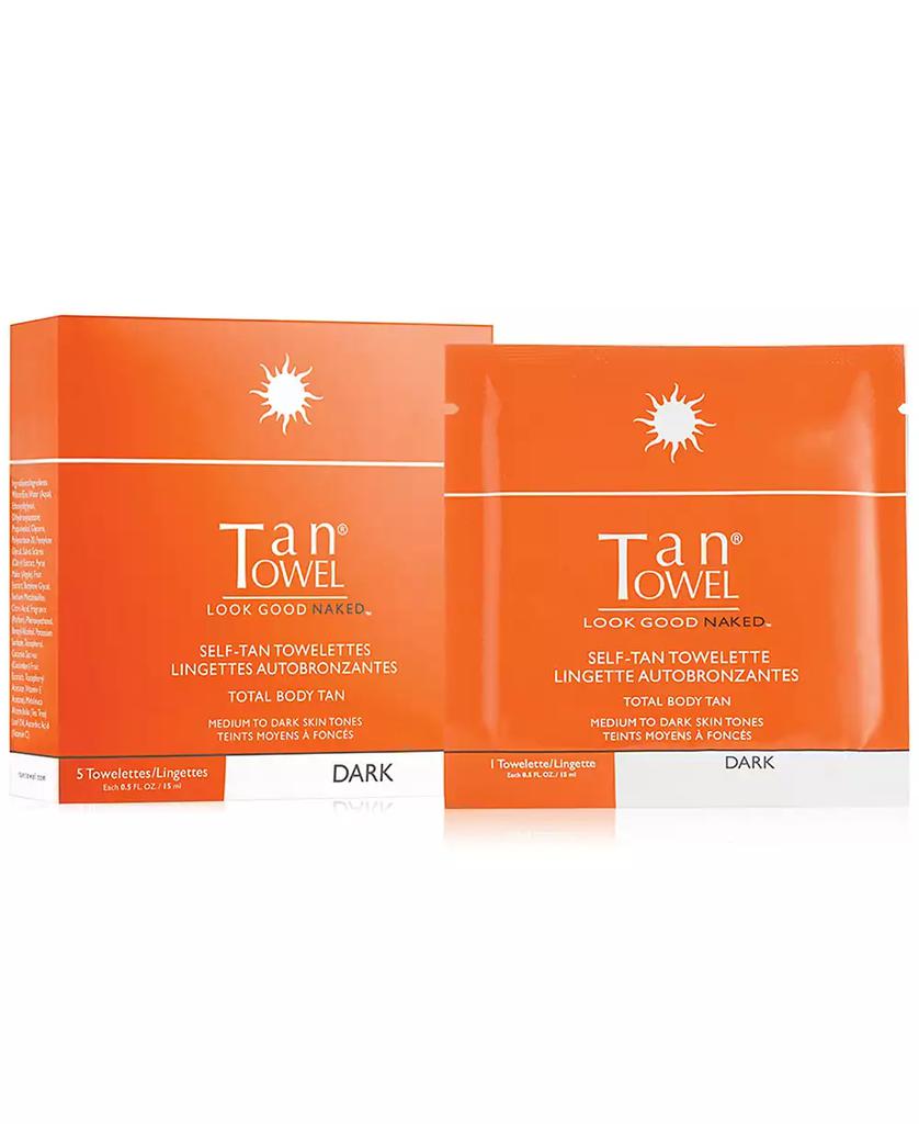 TanTowel Total-Body Self-Tan Towelettes - Dark, 5-Pk.