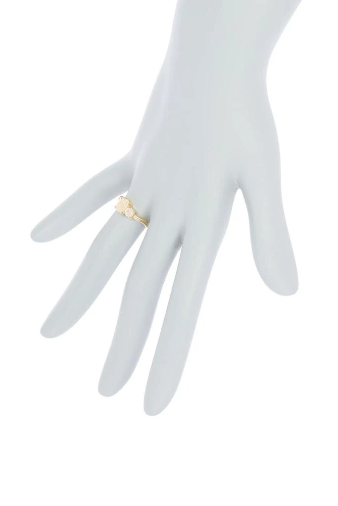 Covet Wavy Band Oval Druzy Ring 3