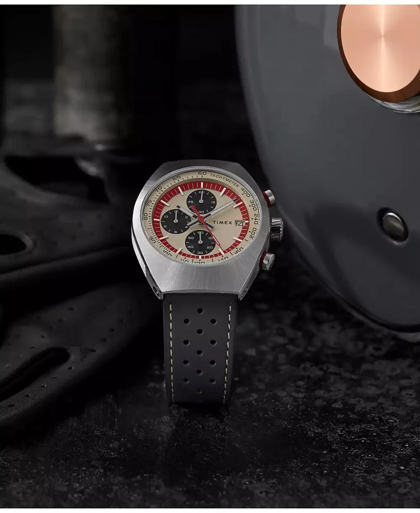 Timex Men's Quartz Analog Brown Leather Watch, 42mm 6