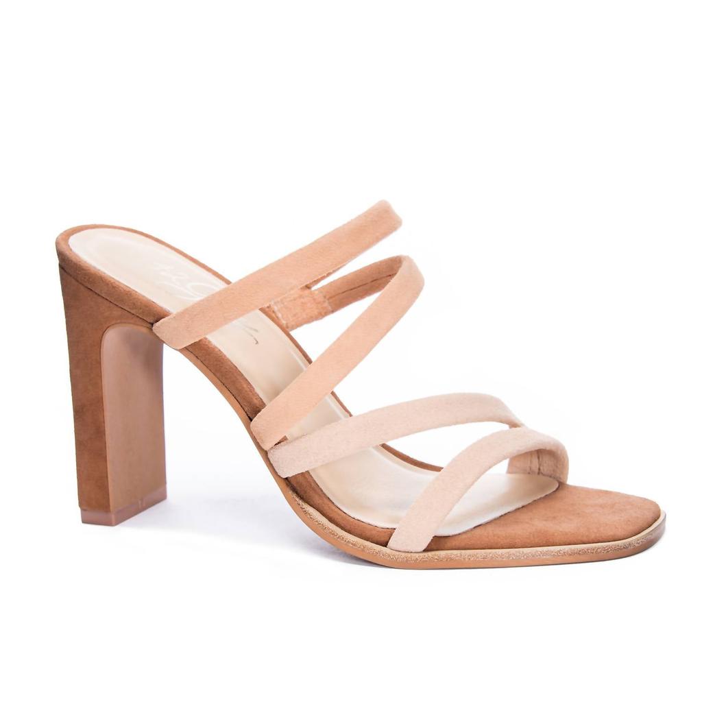 42 GOLD Women Lonnie Kid Suede Sandal In Tumble & Tigers Eye