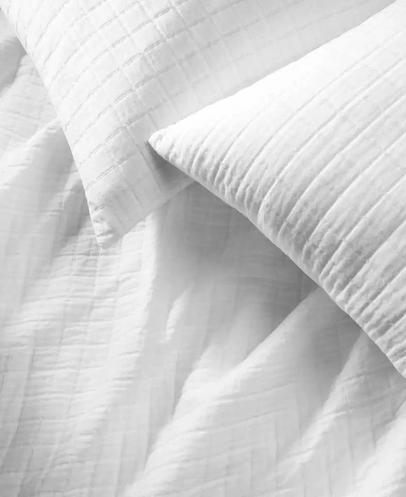 Oake Organic Cotton Check Matelassé 3-Pc. Duvet Cover Set, Full/Queen, Exclusively at Macy’s 5