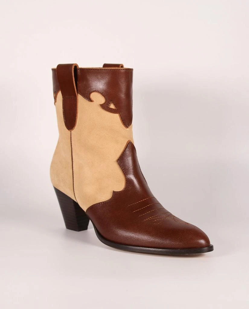 Toral Bottines Lara Marron & Beige 4