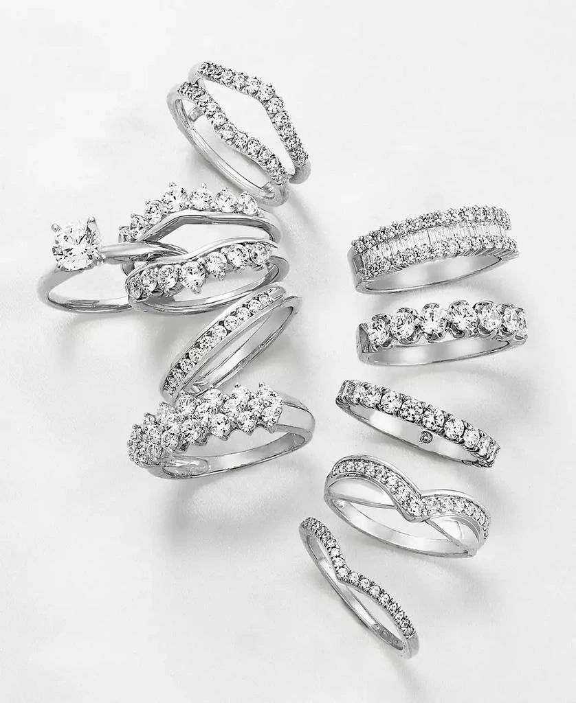 Macy's Diamond "V" Stackable Ring (1/10 ct. t.w.) 5
