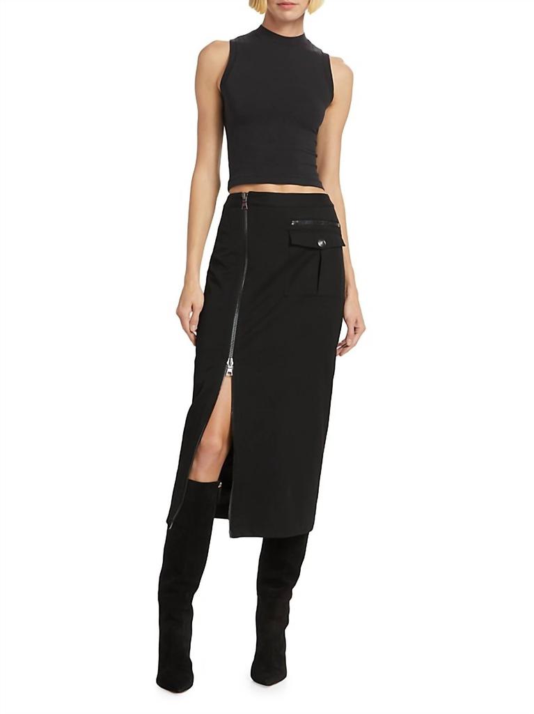 Dion Lee Black Zip Midi Skirt - Dresses & Skirts - Compare