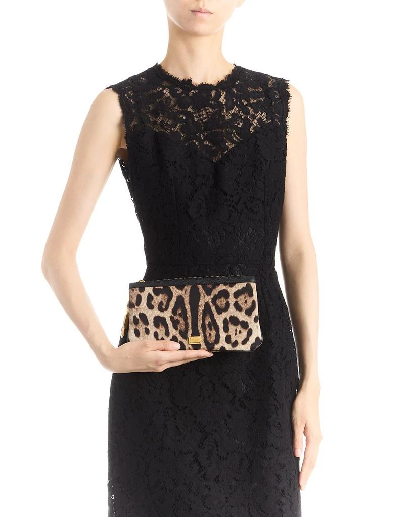 Dolce & Gabbana Necessaire Leopard Print Zip Pouch 8
