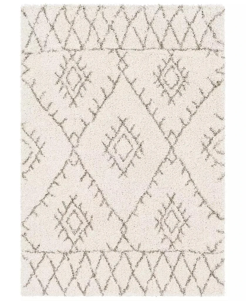 Surya Serengeti Shag SGT-2301 White 7'10" x 10'3" Area Rug 1