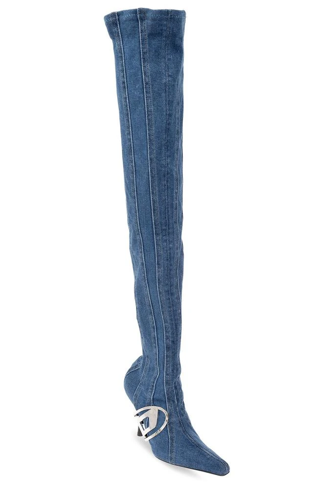 Diesel Diesel D-Eclipse Pointed Toe Denim Boots 2