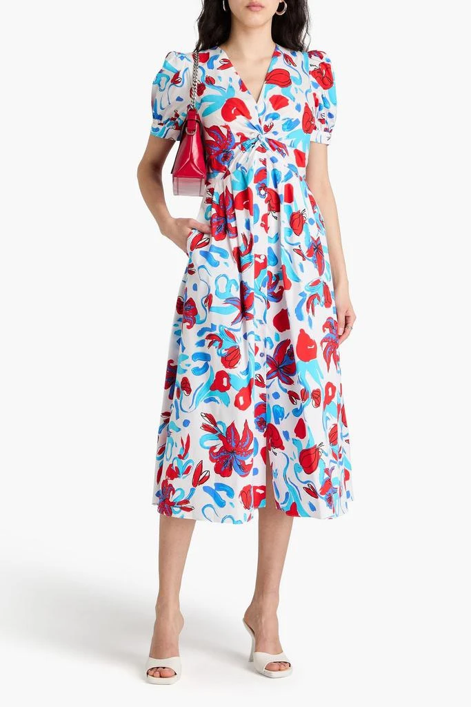 Diane von Furstenberg Heather cotton-blend poplin midi dress 2