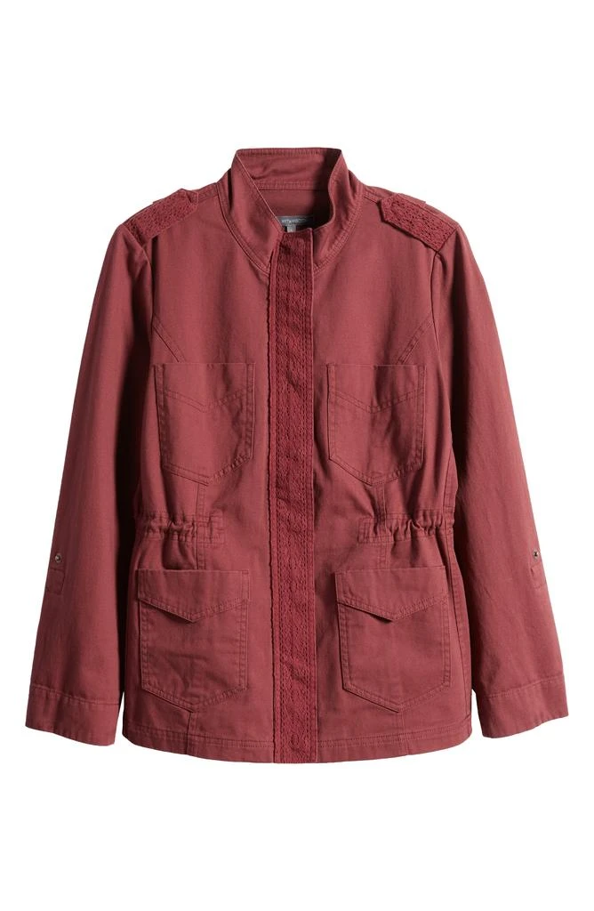 Wit & Wisdom Lace Trim Utility Jacket 6