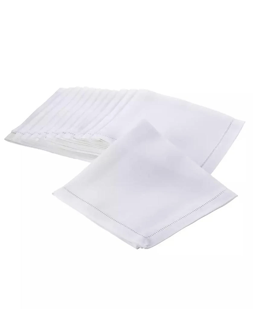 Saro Lifestyle Hemstitched Border Napkins, Set of 12