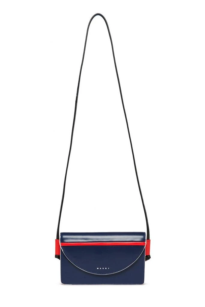 Marni Marni Kids Logo Printed Foldover Top Shoulder Bag 1