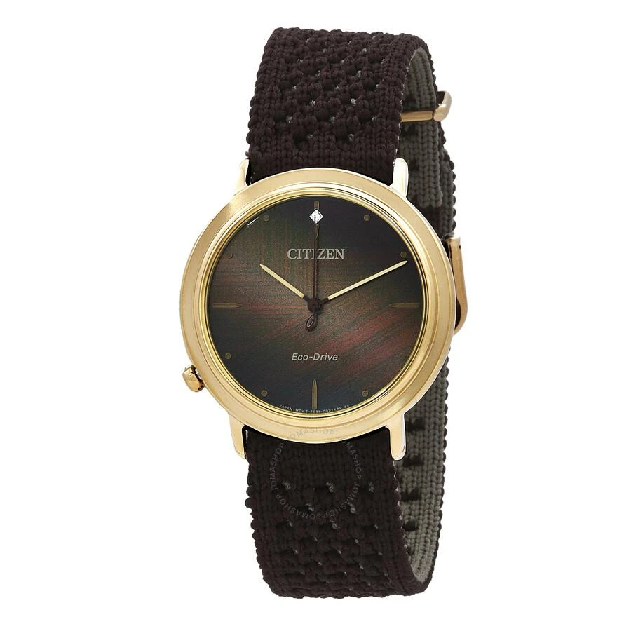 Citizen L Ambiluna Eco-Drive Brown Dial Ladies Watch EM1003-48X 1