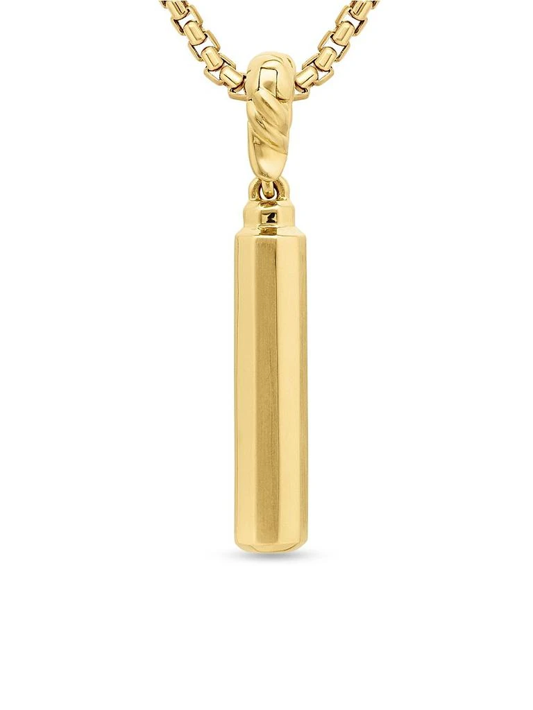 David Yurman Barrel Amulet in 18K Yellow Gold with Diamonds, 27MM 6