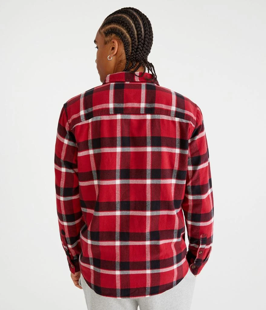 Aeropostale Long Sleeve Plaid Flannel Overshirt 4