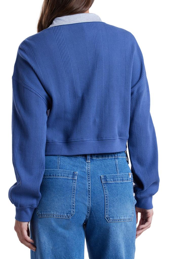 UNIONBAY Malorie Textured Long Sleeve Cotton Polo