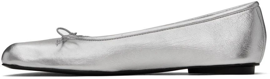 Balenciaga Silver Anatomic Ballerina Flats 3