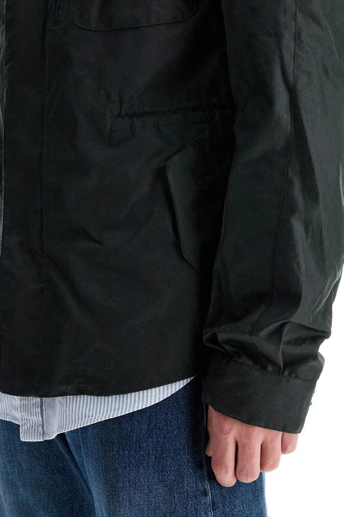Barbour Raincoat With Waxed Finish 4