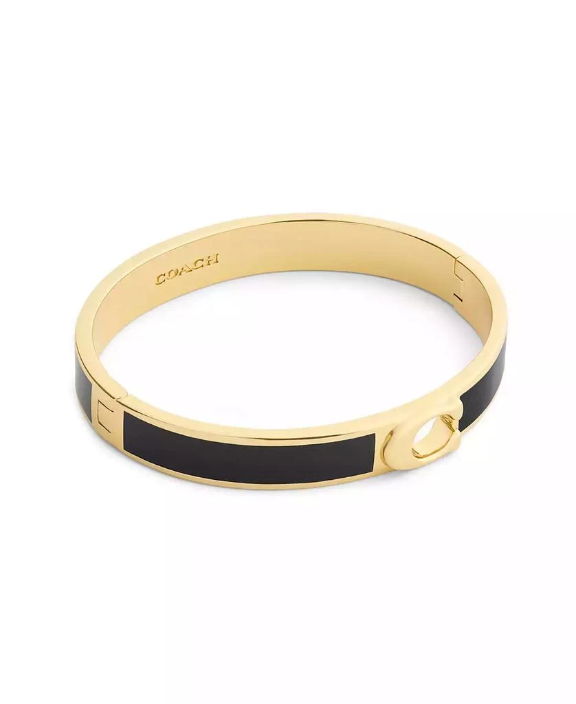 Coach Chalk Signature C Enamel Bangle Bracelet