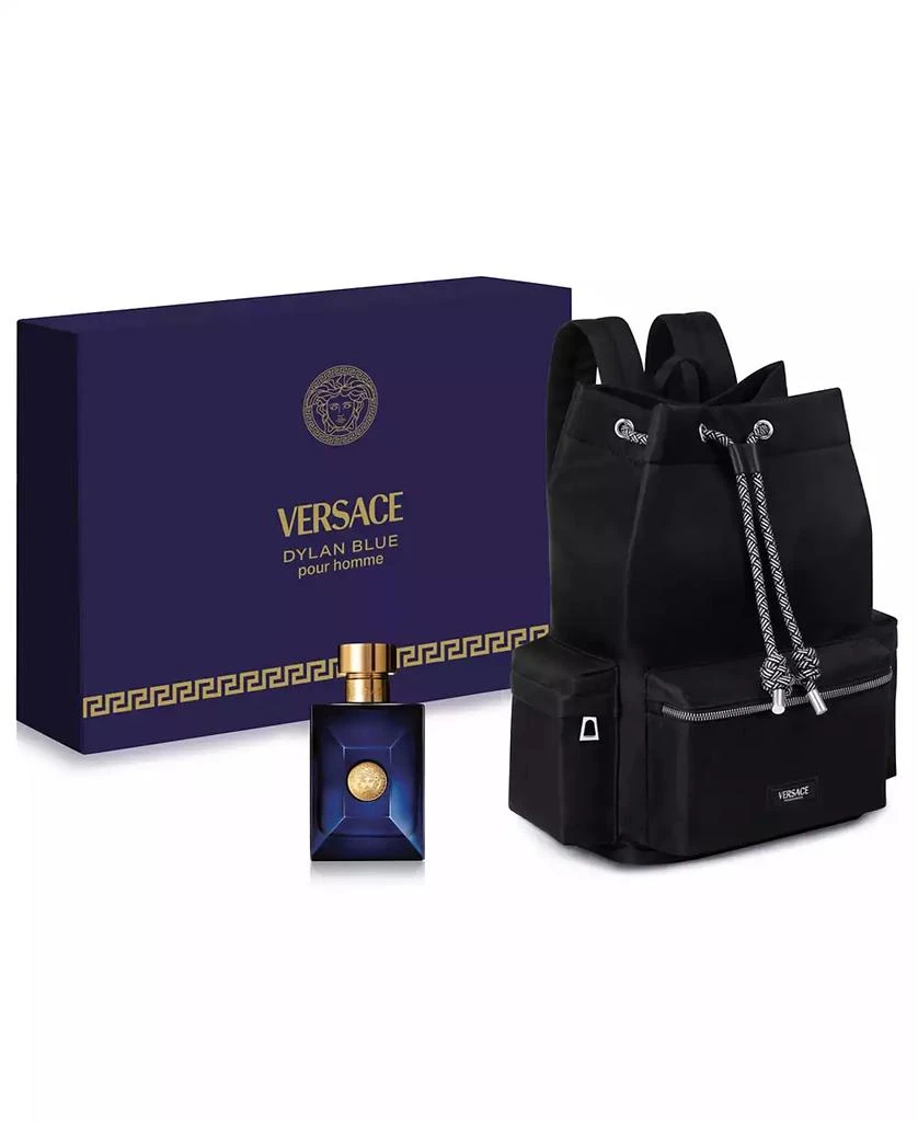 Versace Dylan Blue Pour Homme Eau de Toilette 2-Piece Summer Set with Backpack, Limited Edition 1