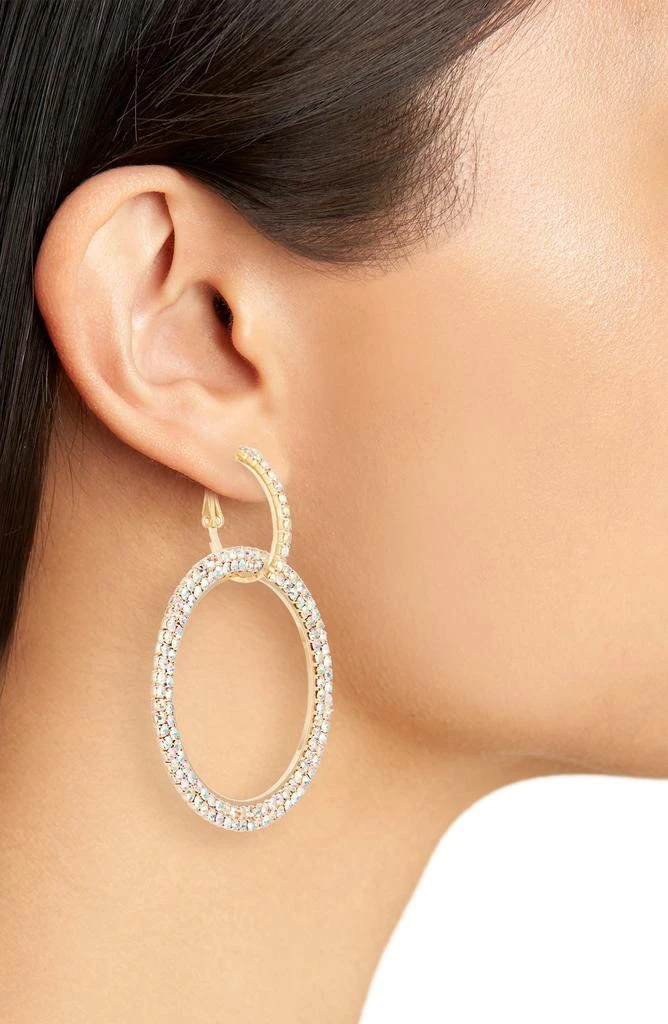 Tasha Crystal Circle Drop Earrings 2