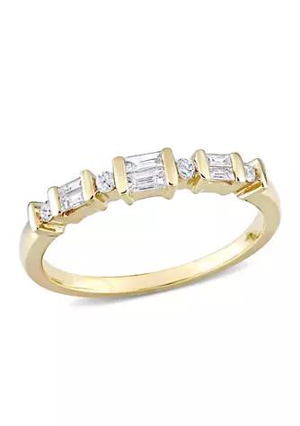 Belk & Co. Co. 1 4 Ct. T.w. Diamond Anniversary Band In 10K Yellow Gold