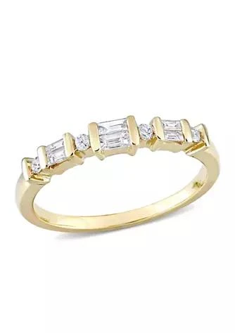 Belk & Co. Co. 1 4 Ct. T.w. Diamond Anniversary Band In 10K Yellow Gold 1