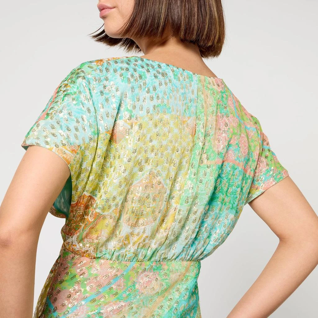 Never Fully Dressed Never Fully Dressed Elodie Satin-Jacquard Dress 4