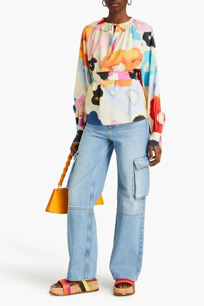 Stine Goya Vianna printed crepe de chine blouse 2