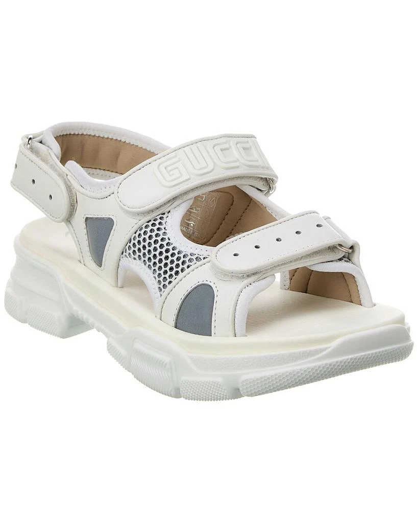 Gucci Leather & Mesh Sandal 1