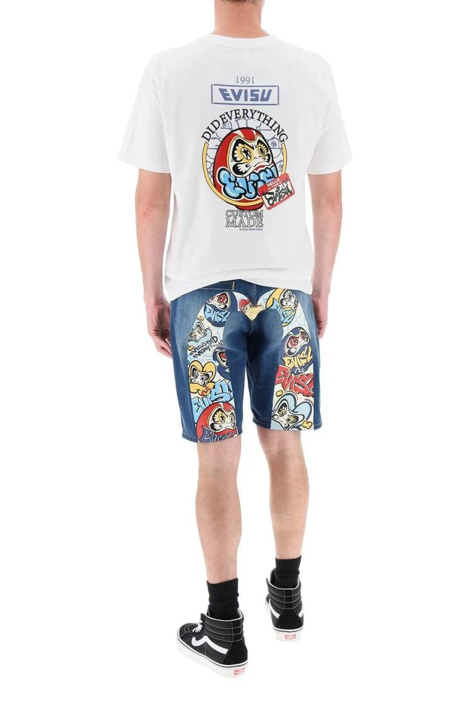 EVISU GRAFFITI DARUMA PRINT T-SHIRT 2